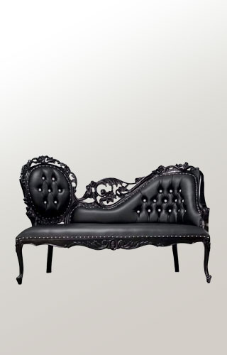 Black fancy sofa